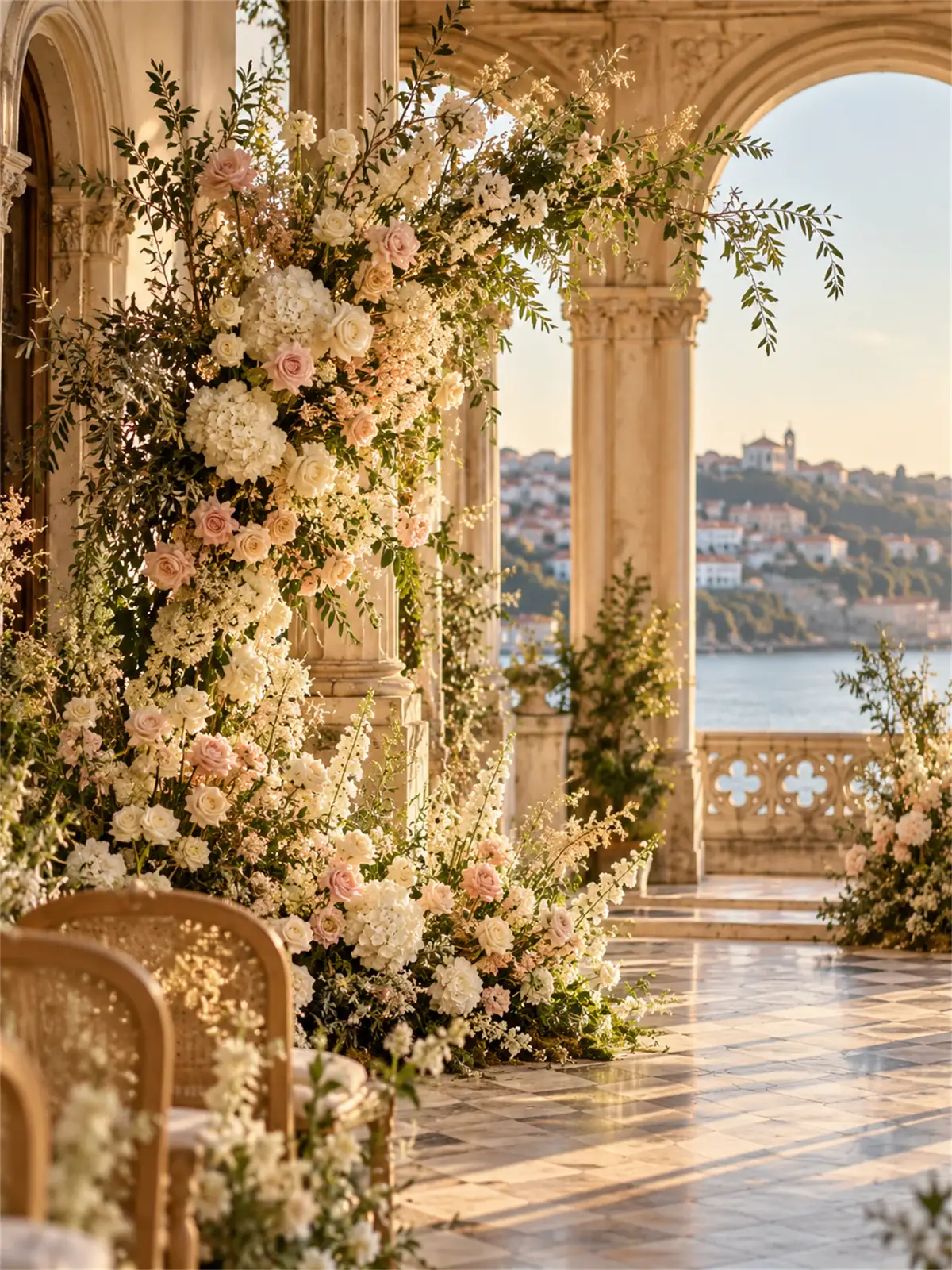 Composição floral para uma celebração especial